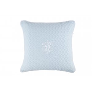 Quilted blue pillow big