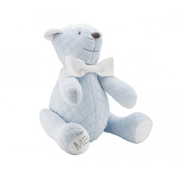 azure blue teddy bear
