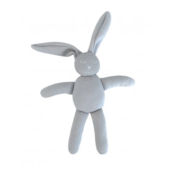 Decorative bunny Pure Grey with a rattle