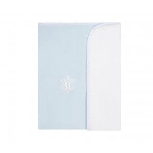 Blanket double-sided blue with emblem