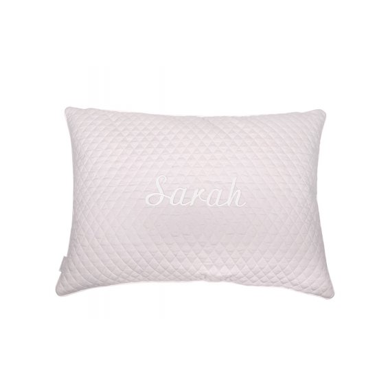 baby pink quilted pillows