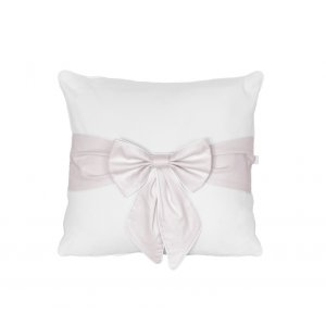 Pillow with pink bow