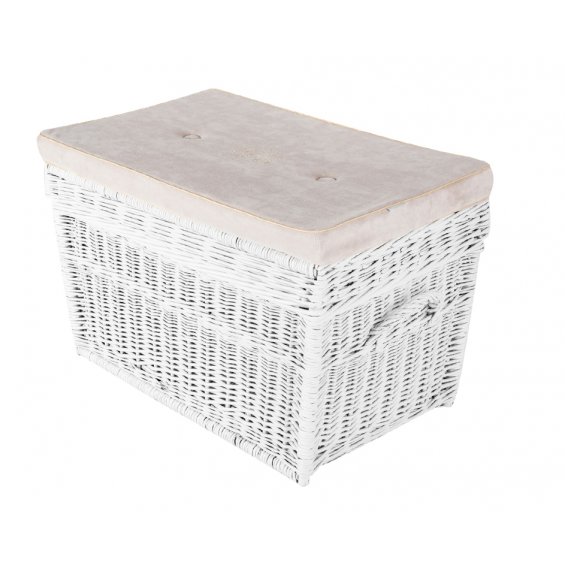 wicker trunk golden sand pillow