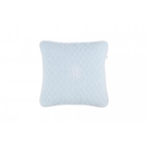 Quilted blue pillow small