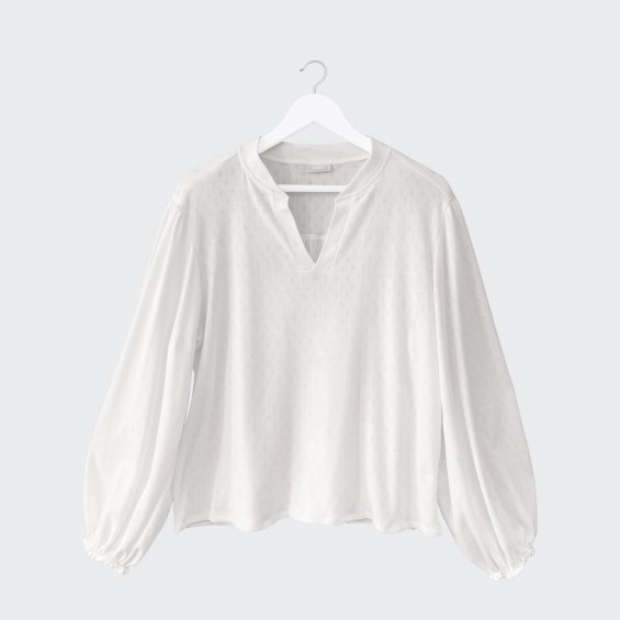 Cotton blouse ecru 