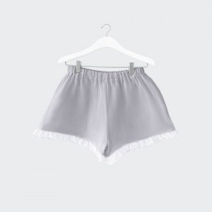 Muslin shorts grey