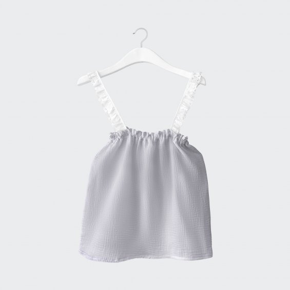 Muslin top grey