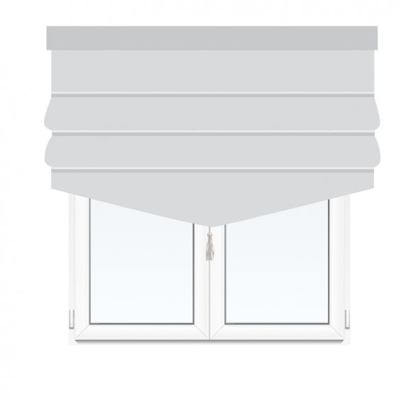 Roman blind with tassel