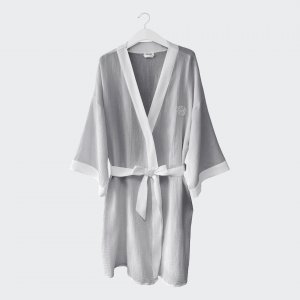 Muslin kimono grey