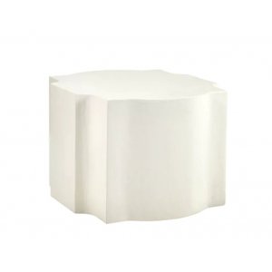 RENAISSANCE - coffee table - lime plaster - L 55 x W 55 x H 40 cm - off-white