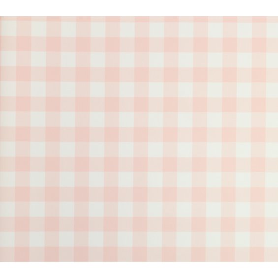Wallpaper with baby pink checkered pattern
