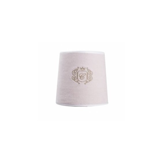 Very small powder lampshade with emblem