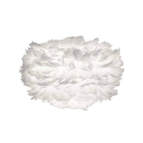 Goose feathers lampshade white