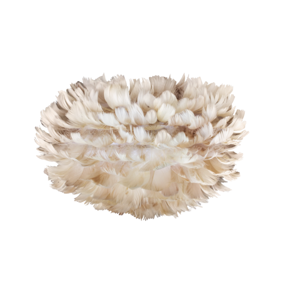 Goose feathers lampshade beige