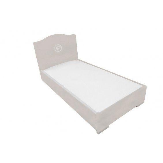 Hampton beige bed with a drawer for a second mattress