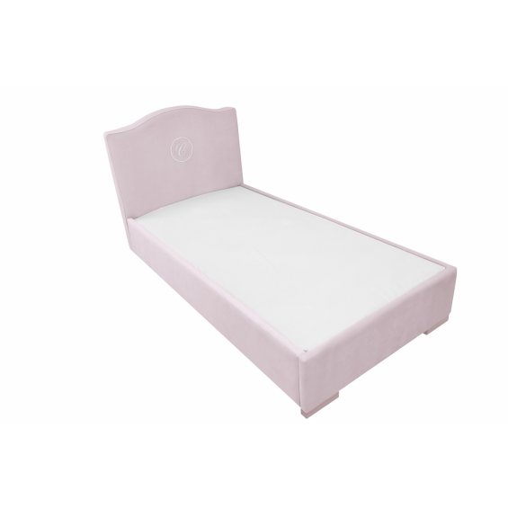 Hampton upholstered baby pink bed