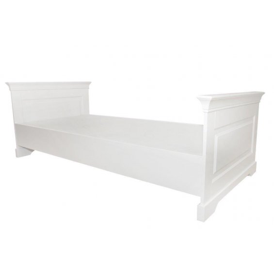 white bed for children