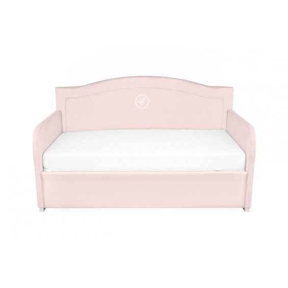 Cosmopolitan upholstered baby pink bed