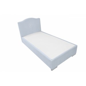 Hampton blue bed with a drawer for a second mattress