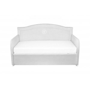 Cosmopolitan upholstered grey bed