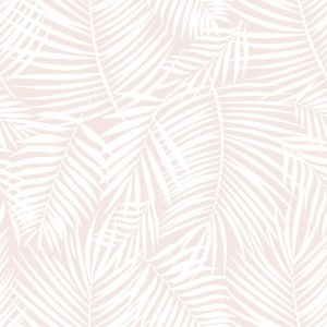 Beige wallpaper with palm leaves (to size)