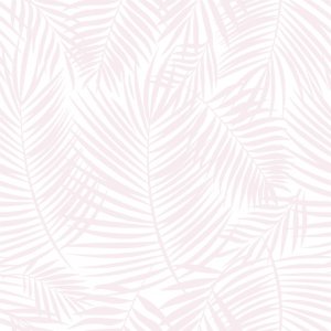 Wallpaper with pink palm leaves (to size)