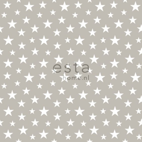 Grey wallpaper with white stars