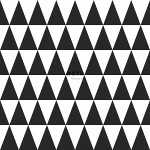 Wallpaper with black and white triangles