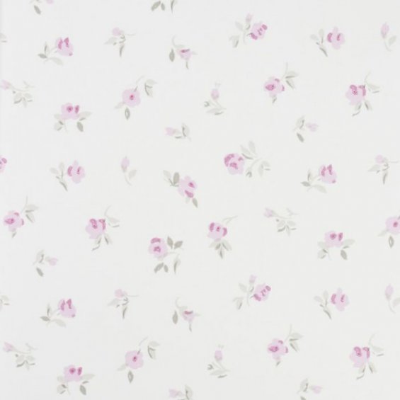 Wallpaper with pink flowers