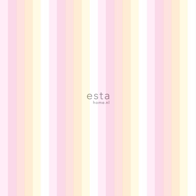 Wallpaper with pink and yellow stripes - All wallpapers - Walls - Shop  on-line - Caramella