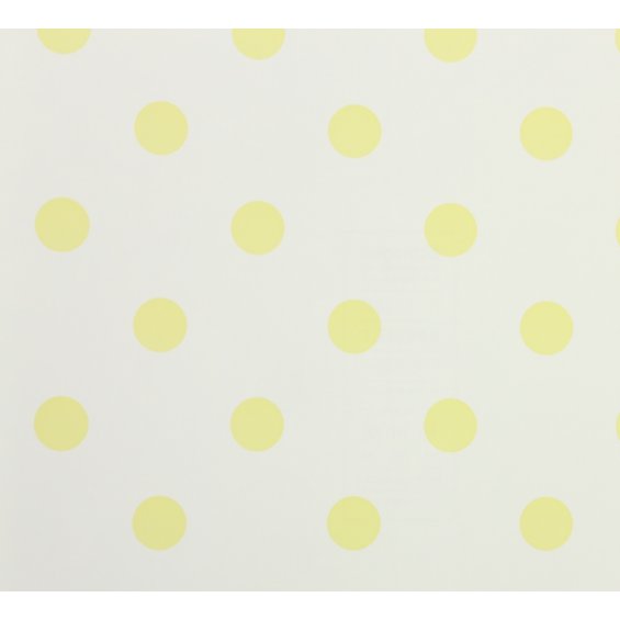 White wallpaper with yellow spots