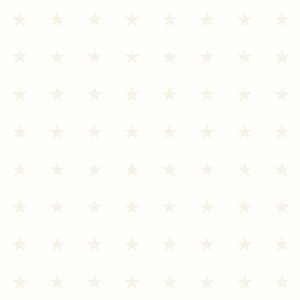 White wallpaper with small beige stars