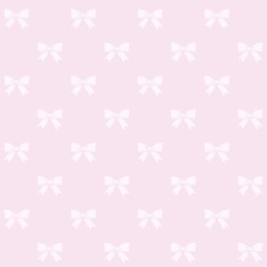 Pink wallpaper with white bows