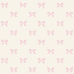 Pearl wallpaper with pink bows