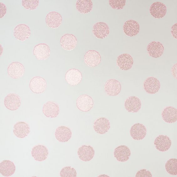 Wallpaper with pink glitter spots