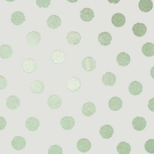 Wallpaper with mint glitter spots