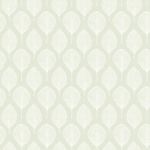 Light green wallpaper with leaves