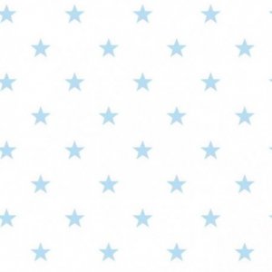 Marine wallpaper with azure small stars on a white background