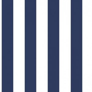 Marine wallpaper in white and navy blue stripes