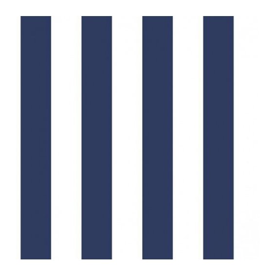 Marine wallpaper in white and navy blue stripes