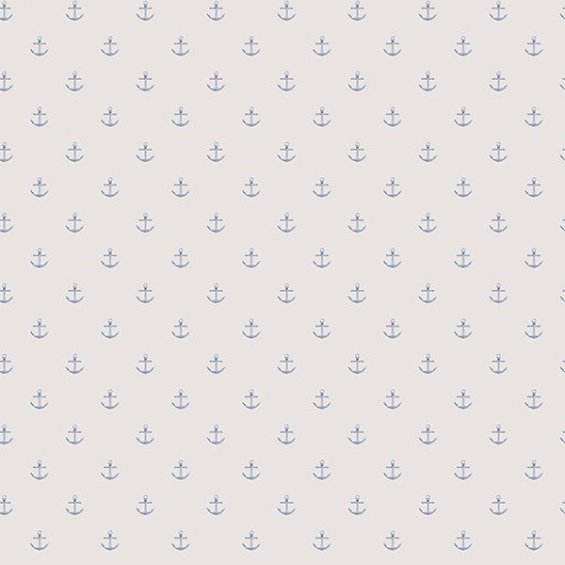 Marine wallpaper in blue anchors on a gray background