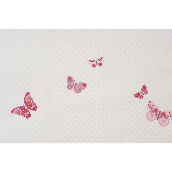 wallpaper with colourful butterflies
