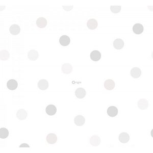 White wallpaper with grey spots