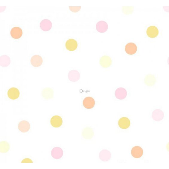 White wallpaper with yellow and orange spots