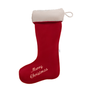Christmas sock red with fur