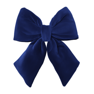 Decorative XL bow navy blue