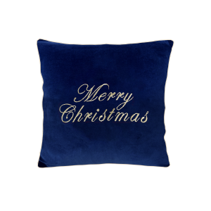Pillow Merry Christmas navy blue