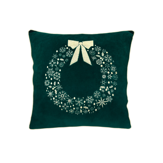 Christmas pillow green