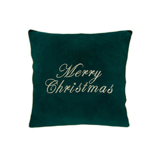 Pillow Merry Christmas green