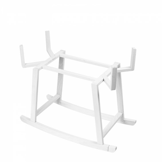 Rocking moses basket base white